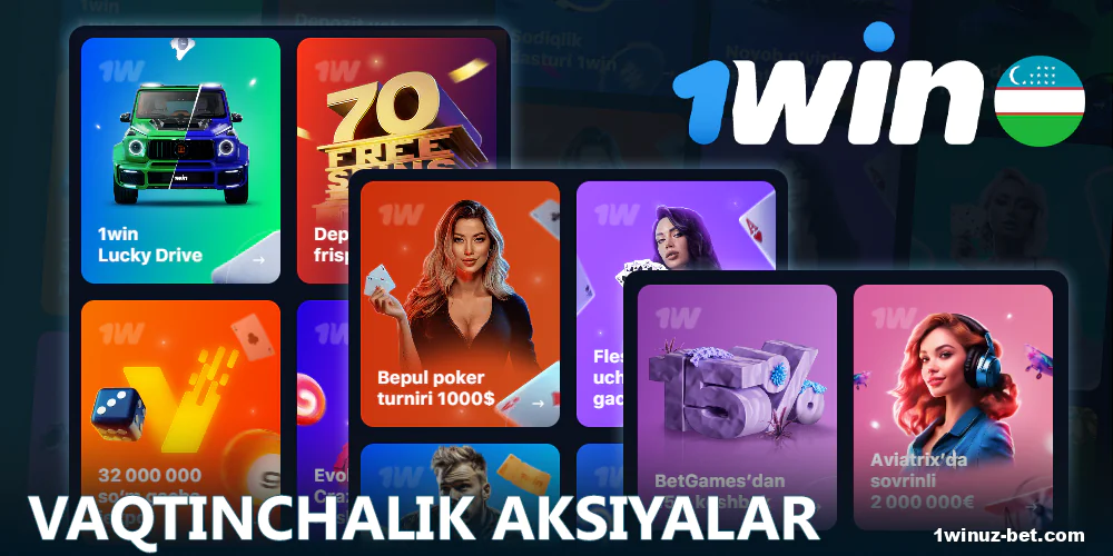 1Win O'zbekiston o'yinchilari uchun vaqtinchalik bonuslar