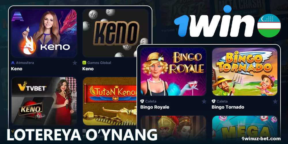 Kazino 1Win O'zbekistondagi lotereya