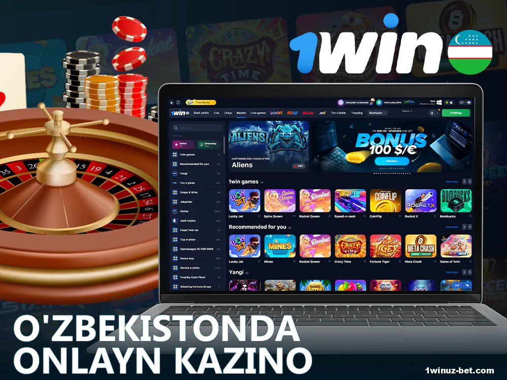 1Win O'zbekiston da onlayn kazino