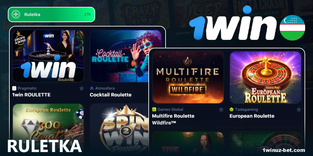 Kazino 1Win O'zbekistondagi ruletka