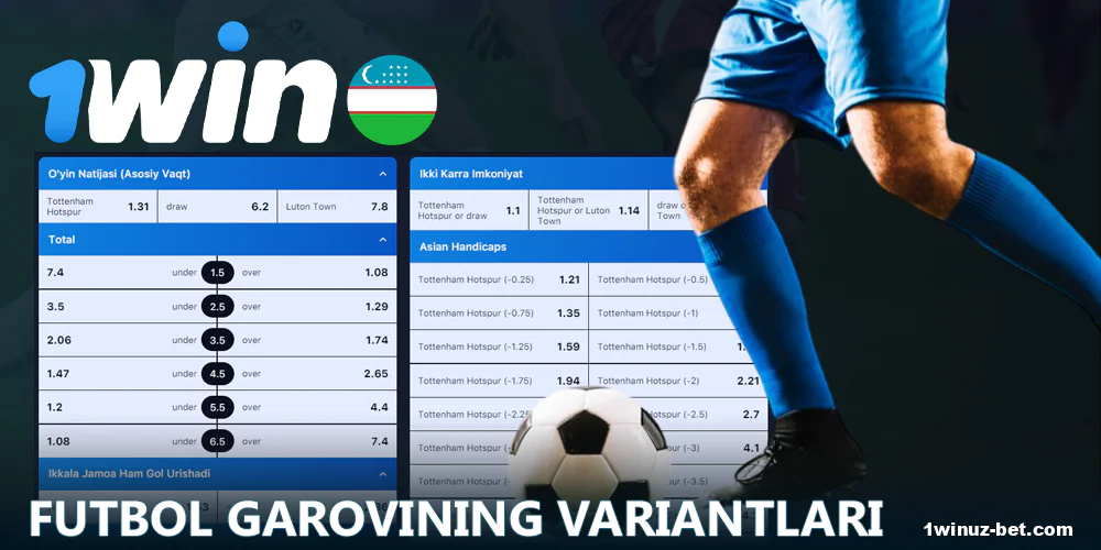 1Win O'zbekiston da futbolga pul tikish