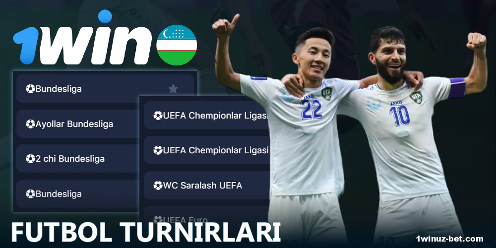 1Win O'zbekistondagi futbol turnirlari