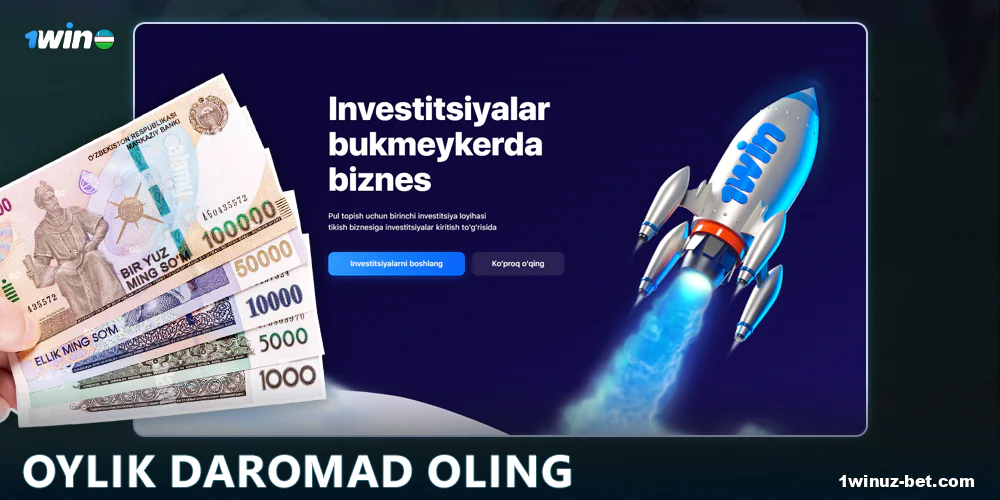 1Win O'zbekiston da oylik daromad oling