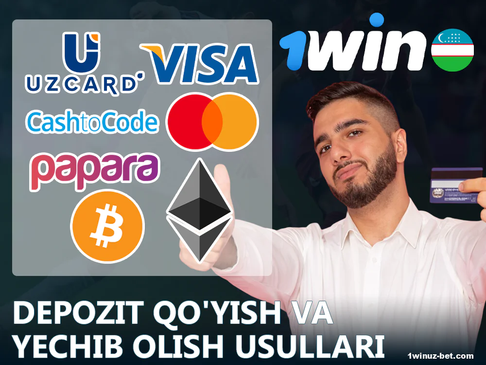 1Win O'zbekiston to‘lov usullari