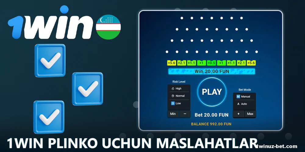 1Win O'zbekiston da Plinko o'ynash bo'yicha maslahatlar