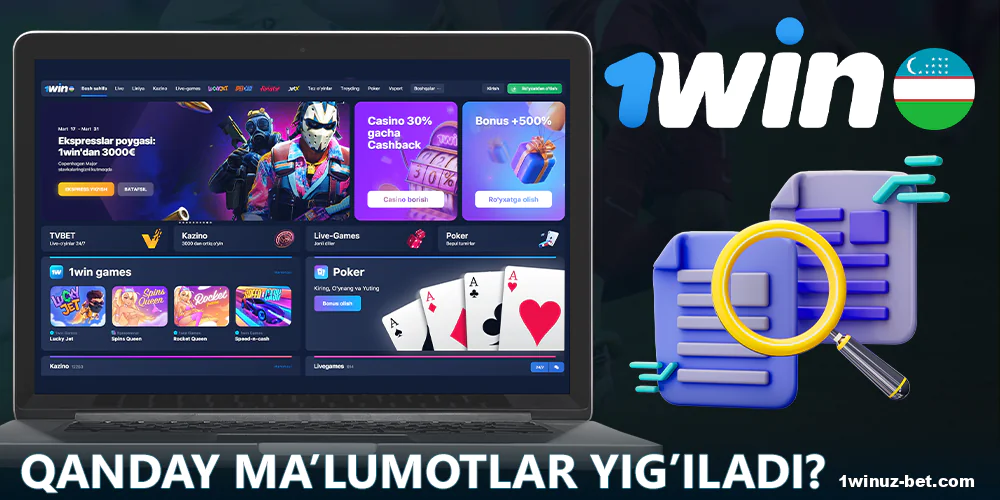 1Win O'zbekiston da foydalanuvchi ma'lumotlari to'plami