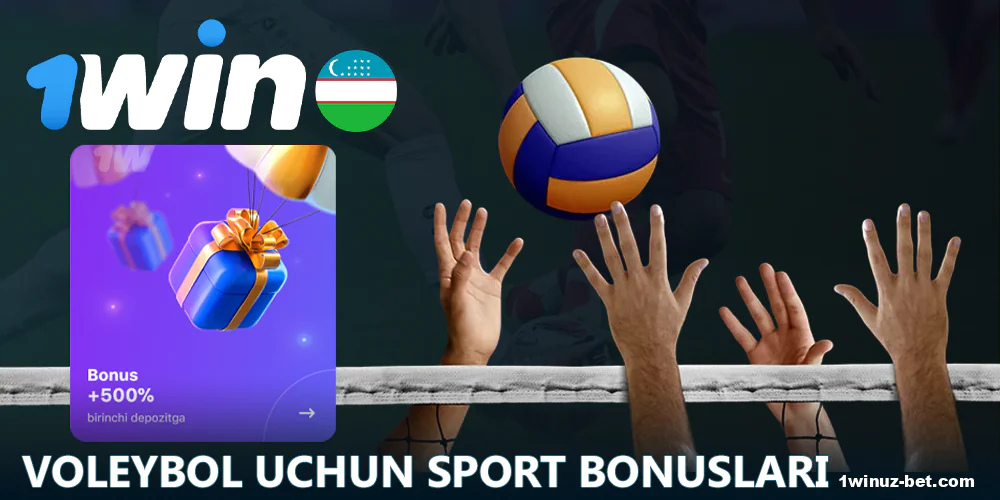1Win O'zbekiston da voleybol garovlari uchun bonuslar