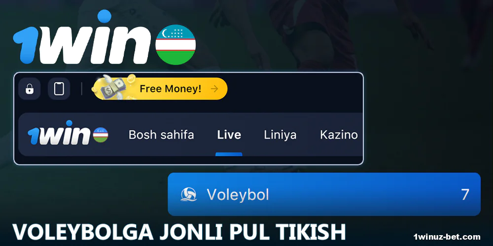 O'zbekistonlik tikuvchilar uchun voleybol bo'yicha jonli garovlar 1Win